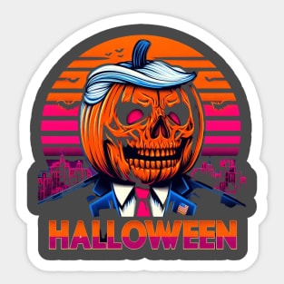 Trump - Halloween Scary Design Sticker